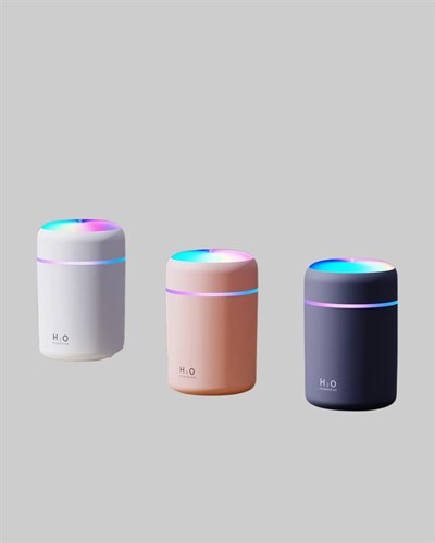 LED Işıklı USB Nemlendirici – Sürekli ve Aralıklı Püskürtme Modu