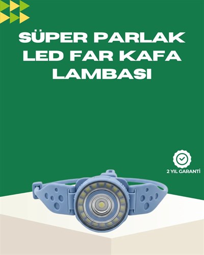 LED Kafa Lambası Kamp Yürüyüş ve Gece Kullanımı İçin