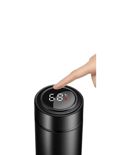 LED Sıcaklık Ölçerli 250 ml Yalıtımlı Termos Şişe