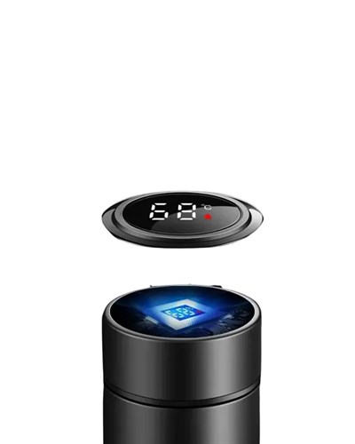 LED Sıcaklık Ölçerli 250 ml Yalıtımlı Termos Şişe