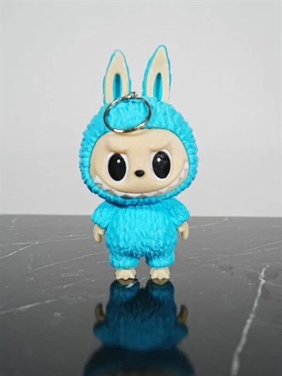 Labubu Figür Anahtarlık 2 Adet Turkuaz 13 cm Kaliteli