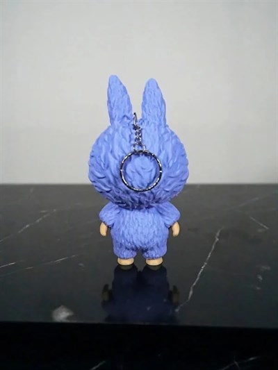 Labubu Figür Anahtarlık Lila 13 cm Kaliteli