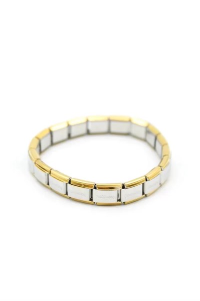 Lastikli Çelik Bilezik - Gümüş