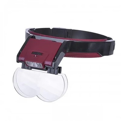 Lens Takmalı 4 Lens , Led Lambalı şapka Tip Büyüteç