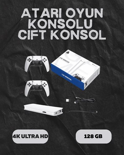 M15 Retro Konsol – 20.000 Oyunlu, Çift Gamepadli, 4K HDMI
