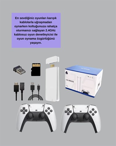 M15 Video Oyun Konsolu 20 Emülatör Destekli 64GB Bellekli