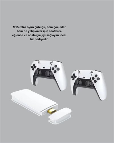 M15 Video Oyun Konsolu 20 Emülatör Destekli 64GB Bellekli