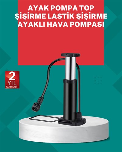 Manuel Ayak Pompası Extra Güçlü Lastik Şişirme Pompası