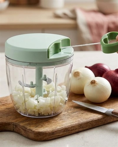 Manuel İpli Sebze Doğrayıcı Çok Bıçaklı Pratik Mutfak Blenderı