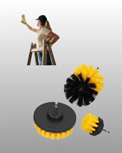 Matkap Ucu Temizlik Aparatı 3’lü Fırça Seti