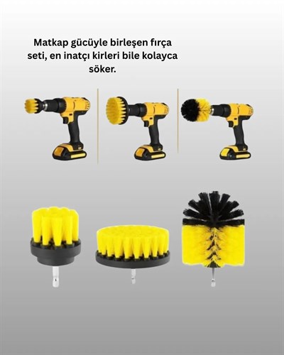 Matkap Ucu Temizlik Fırçası Seti Ev ve Araç İçin