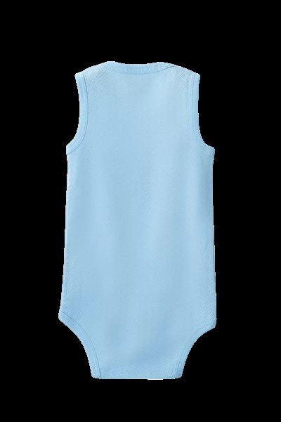 Mavi Askılı Body Zıbın 2-7 YAŞ Çocuklar İçin (1 ADET) Alttan Çıtçıtlı Özel Gereksinimli-D