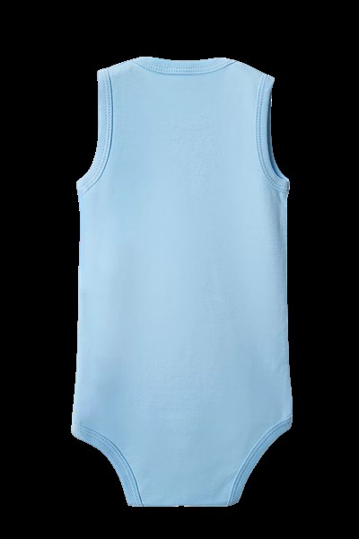 Mavi Askılı Body Zıbın 7-12 YAŞ Çocuklar İçin (5 ADET) Alttan Çıtçıtlı Özel Gereksinimli