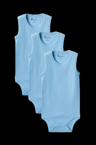 Mavi Askılı Body Zıbın 7-12 YAŞ Çocuklar İçin (3 ADET) Alttan Çıtçıtlı Özel Gereksinimli-D