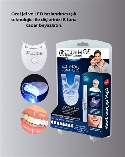 Mavi Işık Teknolojisi ile Güvenli Diş Beyazlatıcı Sistem