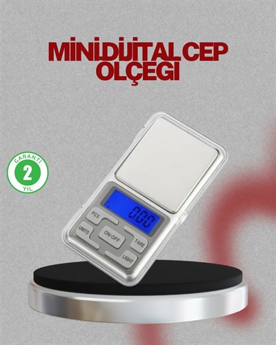 Mavi Işıklı LCD Ekranlı Hassas Tartı Terazisi
