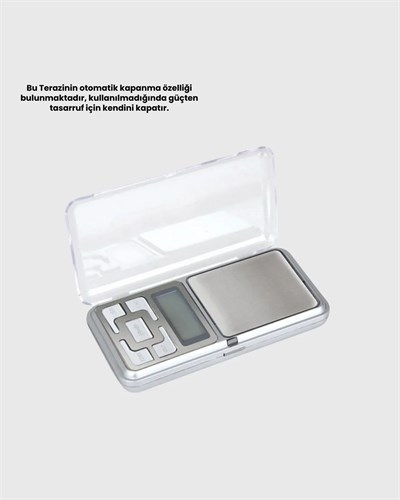 Mavi Işıklı LCD Ekranlı Hassas Tartı Terazisi