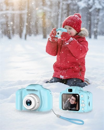 Mavi Mini HD Video Kamera Fotoğraf Çekimli Genişletilebilir Hafızalı Şarjlı Model