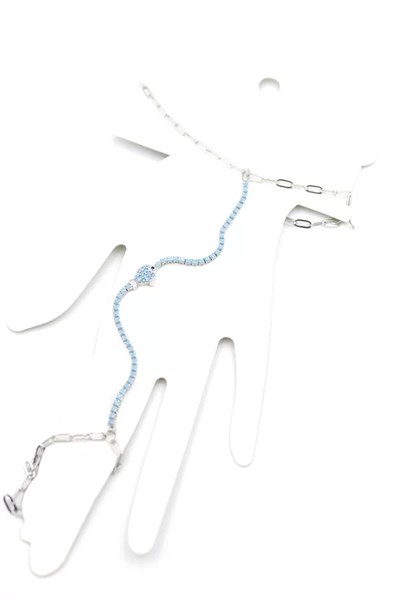 Mavi Taşlı Balık Şahmeran - Gümüş