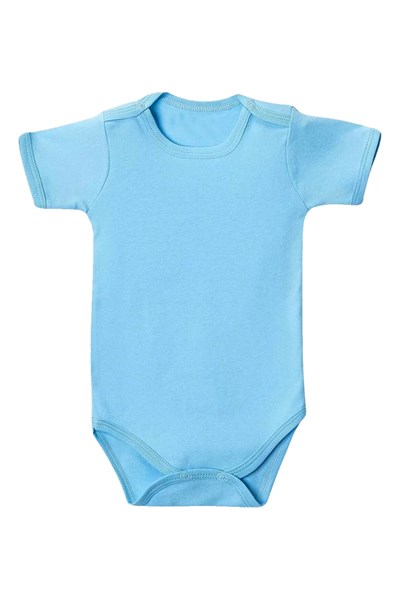 Mavi Yarım Kol Body Zıbın 2-7 YAŞ Çocuklar İçin (5 ADET) Alttan Çıtçıtlı Özel Gereksinimli