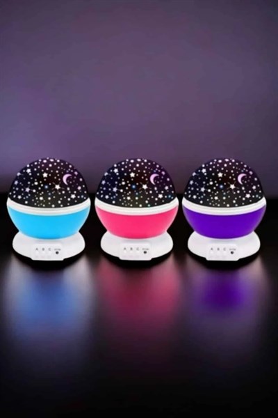 Mavi ve Mor Işıklı Projeksiyon Lambası