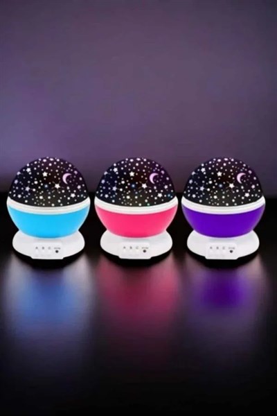 Mavi ve Mor Işıklı Projeksiyon Lambası