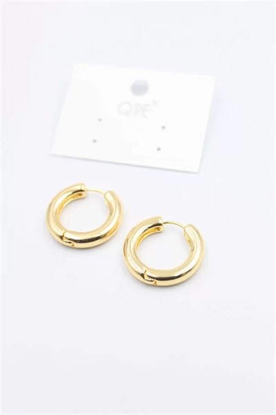 Metal Halka Küpe 2cm - Altın