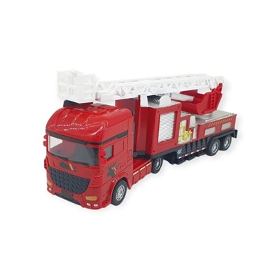 Metal İtfaiye Arabası - Düz Merdivenli 26cm