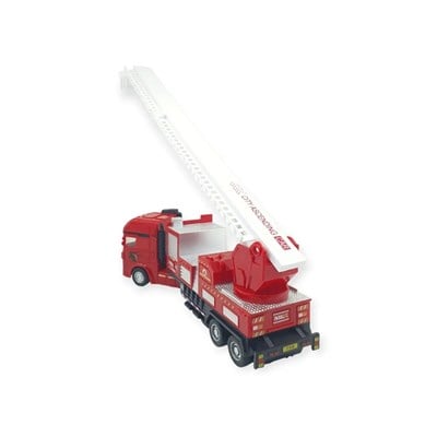 Metal İtfaiye Arabası - Merdivenli 26cm
