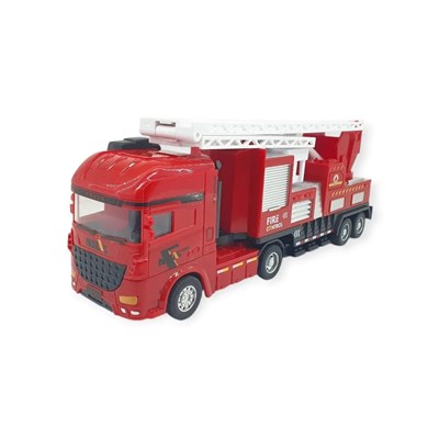 Metal İtfaiye Arabası - Merdivenli 26cm