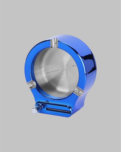 Metal Küllük ve Çakmak Seti Yuvarlak Modern Tasarım