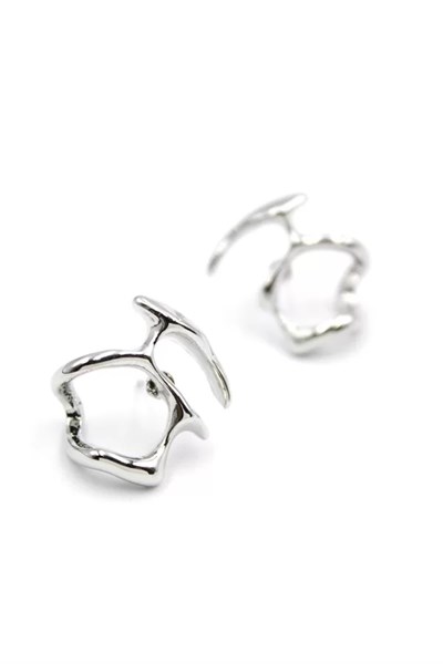 Metal Küpe - Gümüş