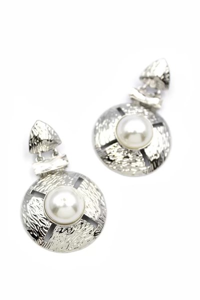 Metal Küpe - Gümüş