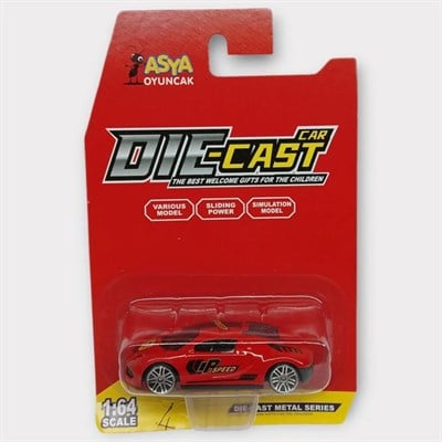 Metal Mini Arabalar 8 cm - Kırmızı