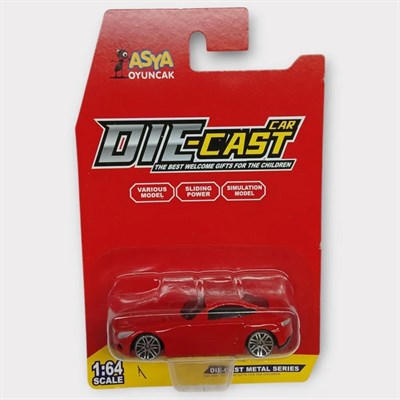 Metal Mini Arabalar 8 cm - Kırmızı