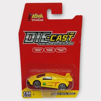 Metal Mini Arabalar 8 cm - Sarı