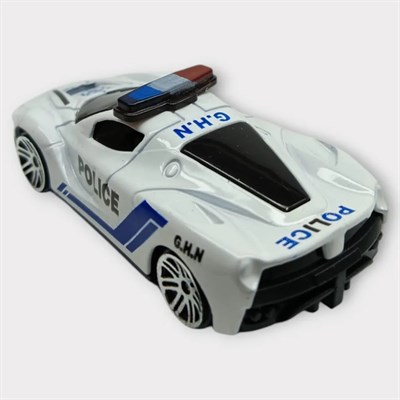 Metal Mini Polis Arabası 8 cm