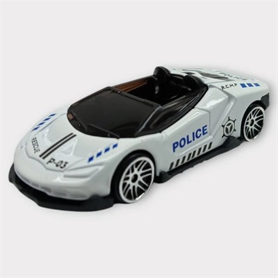 Metal Mini Polis Arabası 8 cm