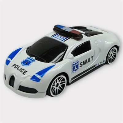 Metal Mini Polis Arabası 8 cm