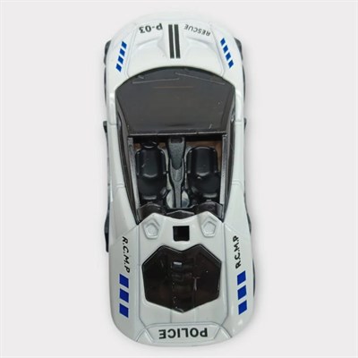 Metal Mini Polis Arabası 8 cm