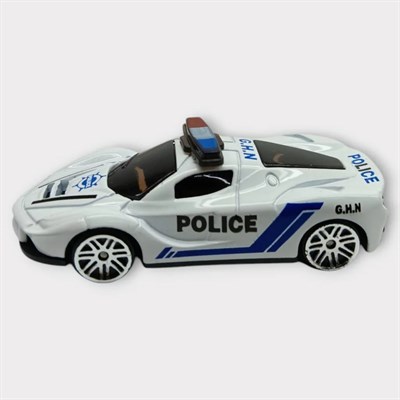 Metal Mini Polis Arabası 8 cm