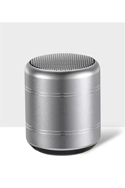 Mini Alüminyum TWS Kablosuz Bluetooth Hoparlör – Yuvarlak Metal Tasarım, Yüksek Bas ve Taşınabilir Özellikler