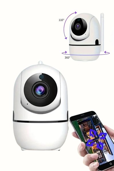 Mini IP Kamera Hareketli Güvenlik Kamerası Kablosuz Wifi Kamera Mikrofonlu