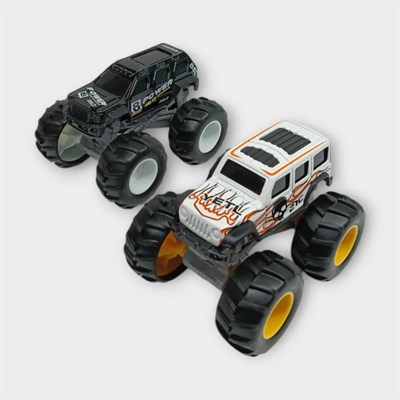 Mini Off-Road Araçlar 2li - Siyah Beyaz
