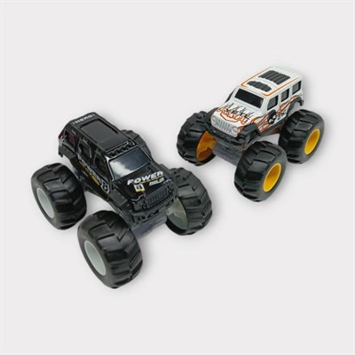 Mini Off-Road Araçlar 2li - Siyah Beyaz