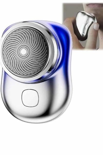 Mini Sıfır Sakal Yanak Tıraş Makinesi USB Şarjlı Sıfır Sakal Taşınabilir Korumalı
