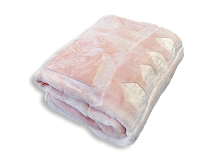 MiniGold Yenidoğan Peluş Battaniye - Kuş Pembe