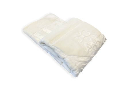 MiniGold Yenidoğan Peluş Battaniye - Kuş Beyaz