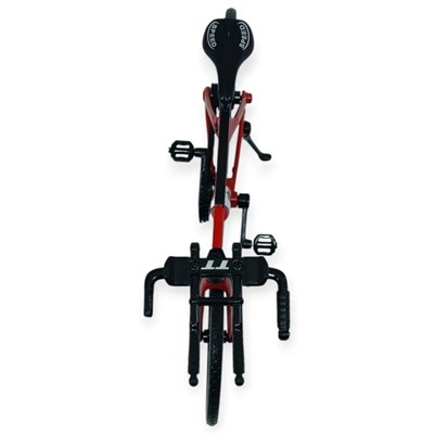 Model Araçlar -1/10 Metal Yarış Bisikleti 18 cm - Kırmızı