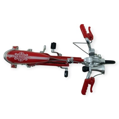 Model Araçlar -1:8 Metal Retro Pinokyo Bisiklet - Die -Cast 17 cm - Kırmızı